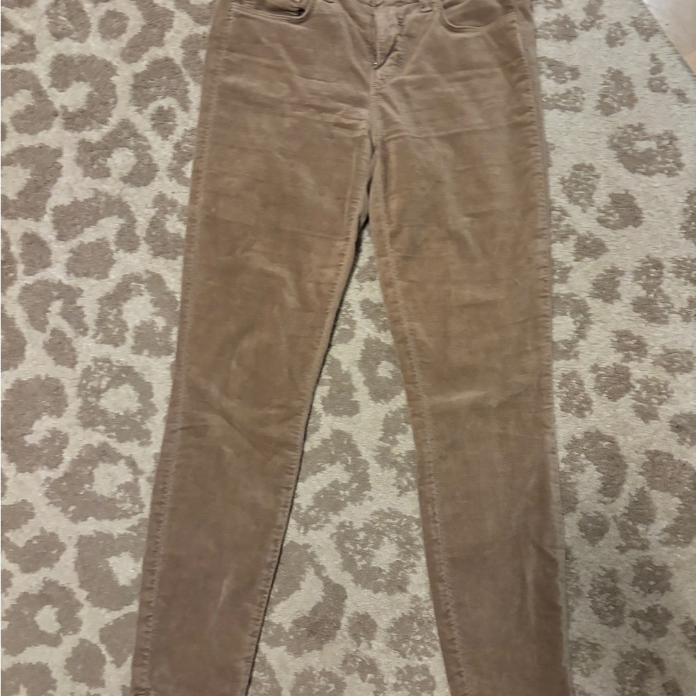 L'AGENCE Beige Corduroy Trousers